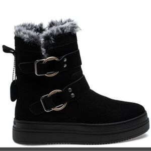 J/Slides NY NELLY Black Waterproof Suede NY NIB